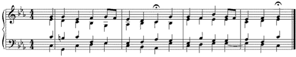 Modal chorale harmonisation